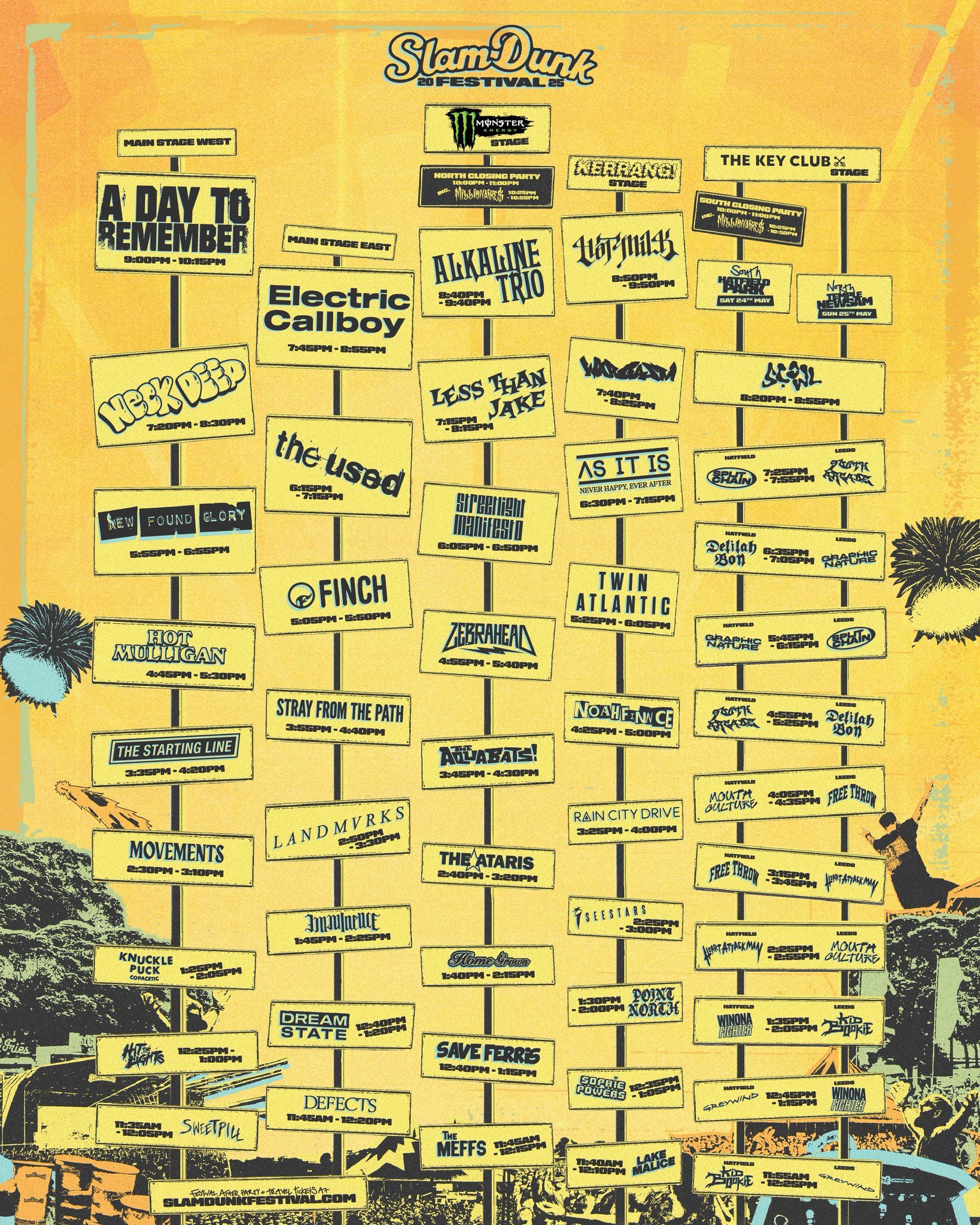 Slam Dunk announce set-times for this year’s festival