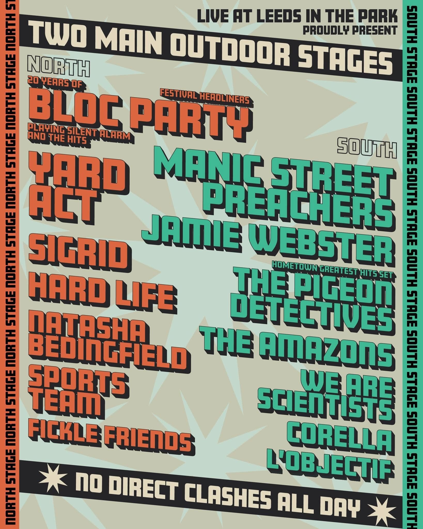 Live at Leeds in The Park announce two new main stages plus splits