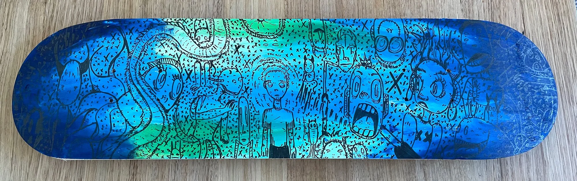 Smiles don't mean you are OK_ SOLD $150.00 AU.... enquire for commission