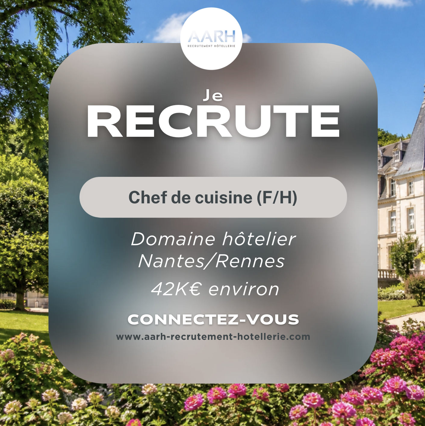 Recrutement, chef de cuisine, Nantes et Rennes