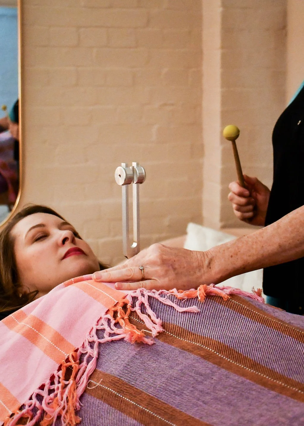 Sound therapy singing bowls and tuning forks