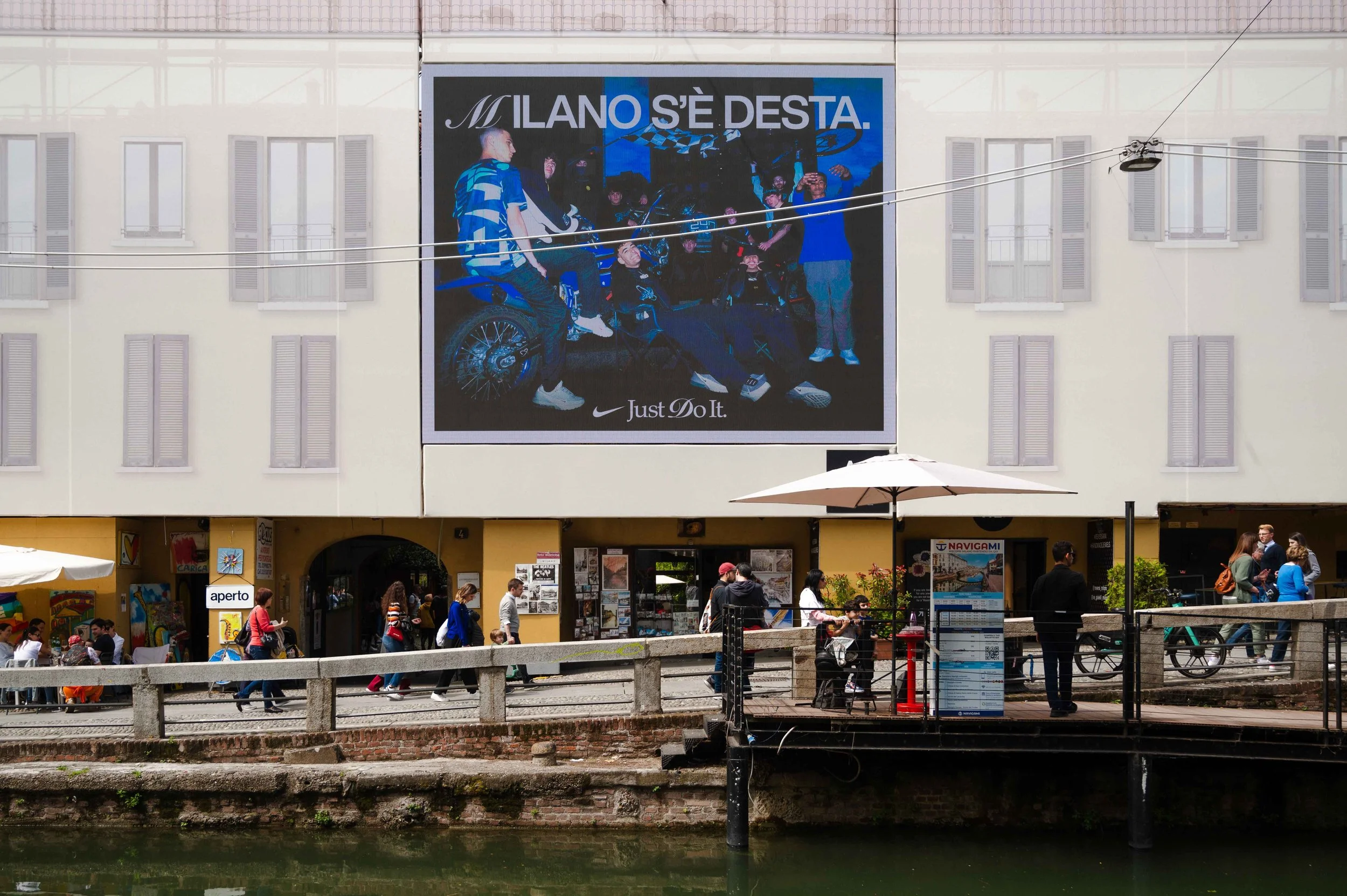 Nike billboards in Milan
