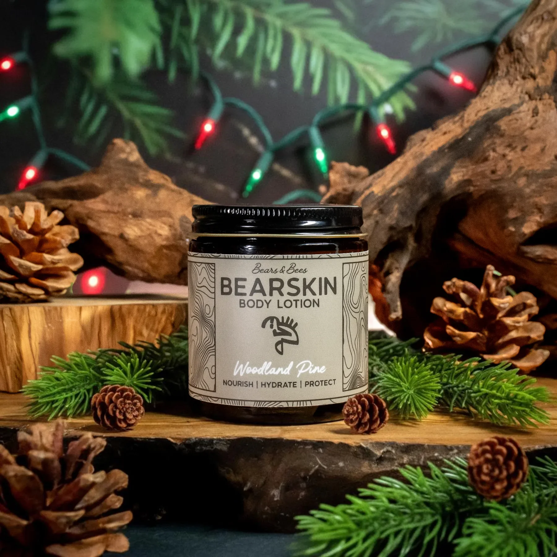 bearskin tallow body lotion woodland pine.webp