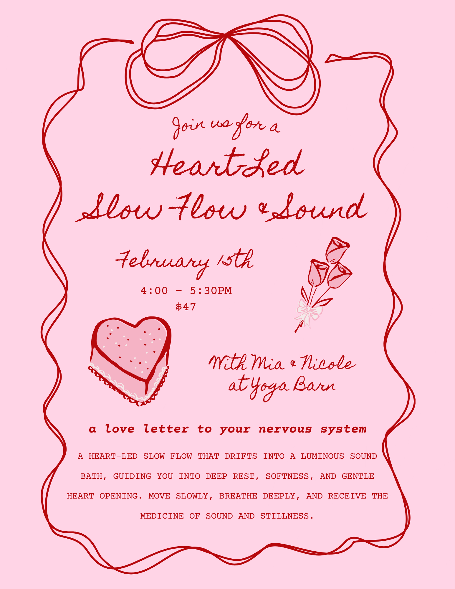 Heart- Led Slow Flow & Sound with Nicole & Mia 