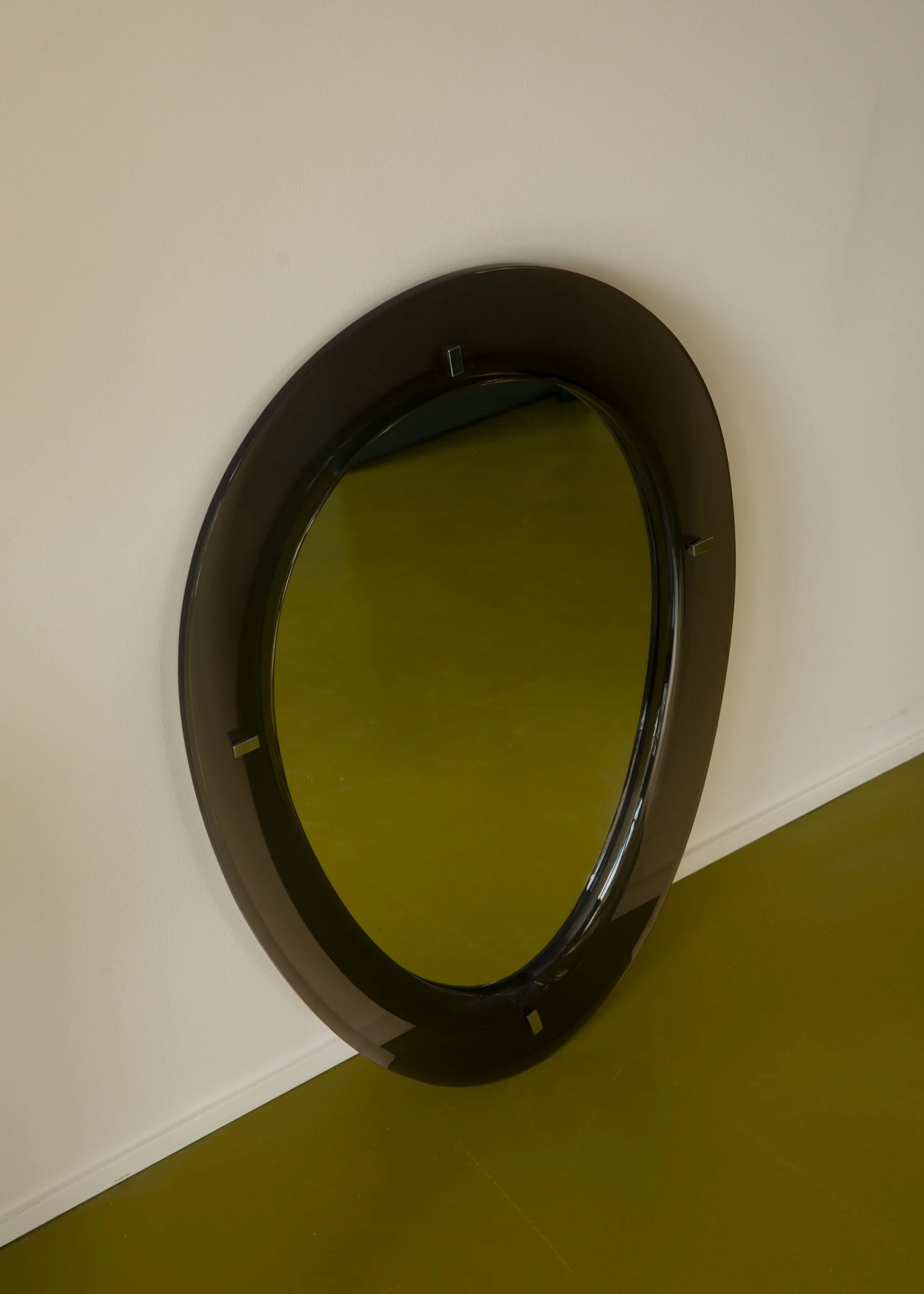 Turin Mirror in Green Glass