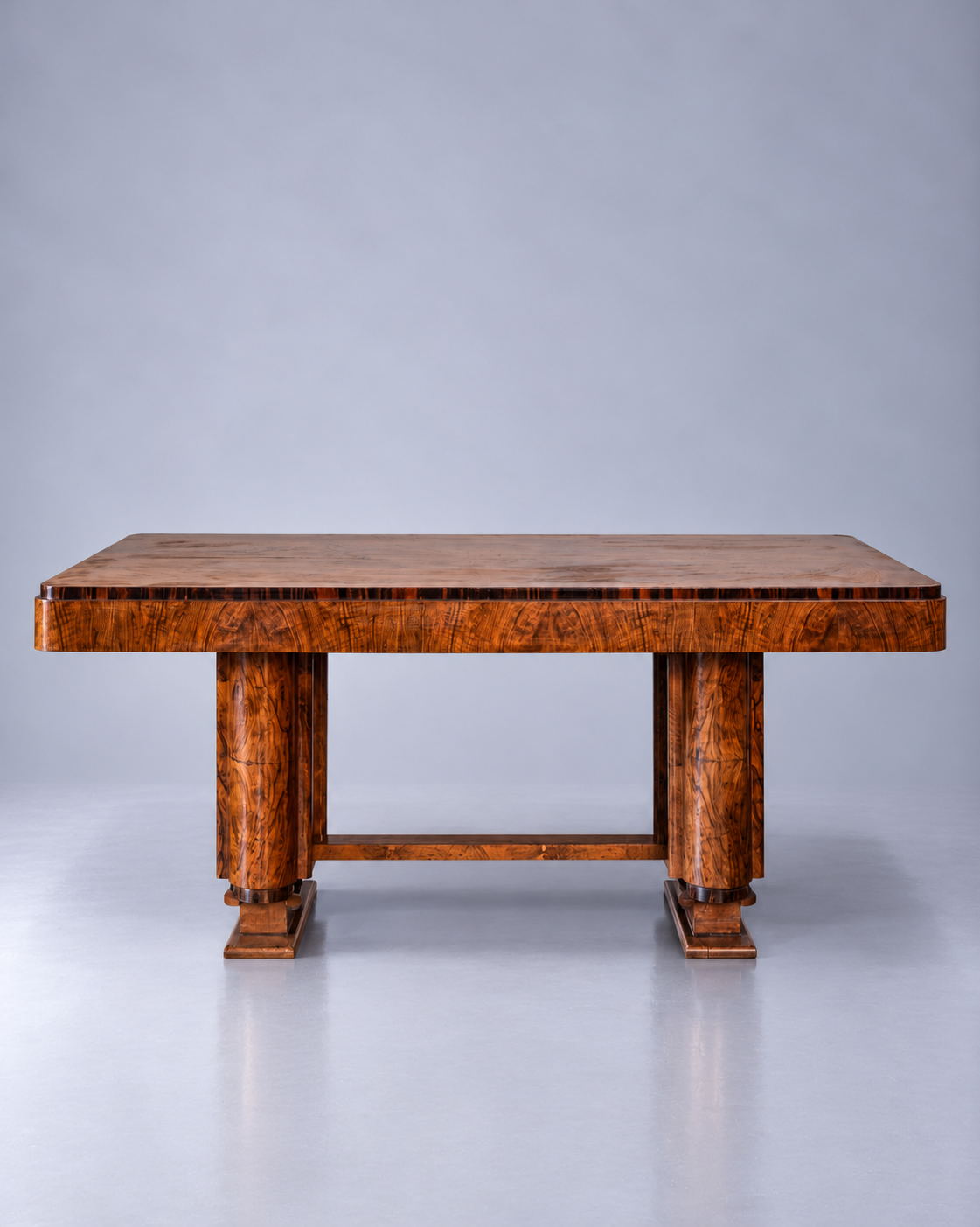 Italian Burl Wood Dining Table