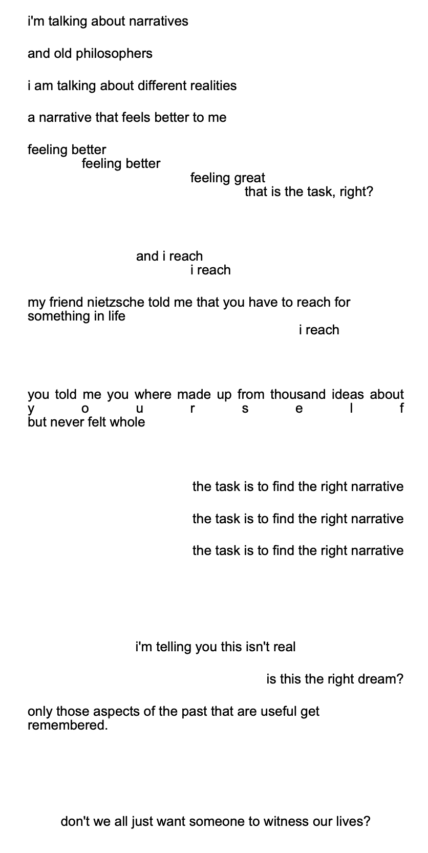The Task - text card