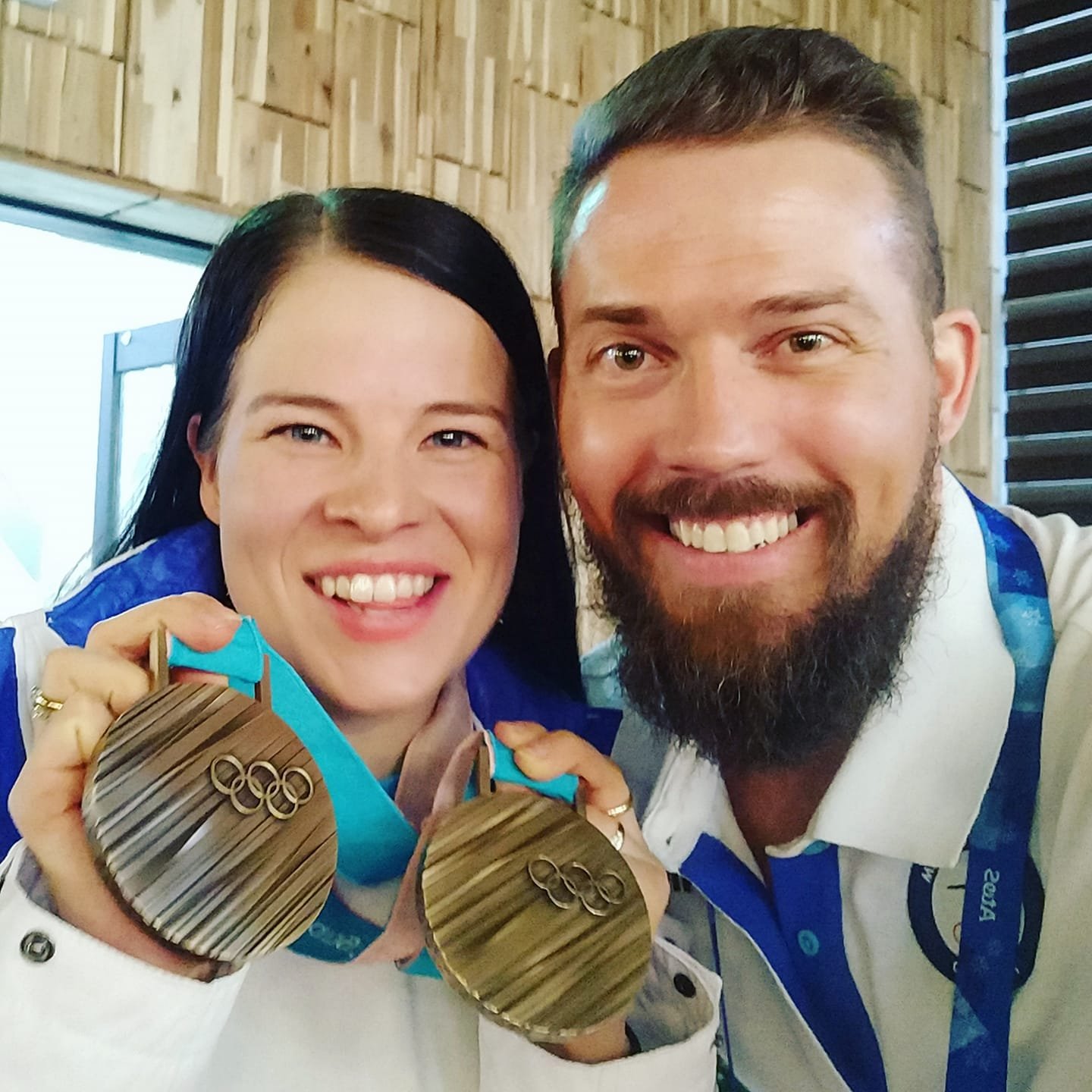 Krista Pärmäkosken mitalijuhlissa PyeongChangin olympialaisissa, jossa toimin Suomen joukkueen virallisena kuvaajana.