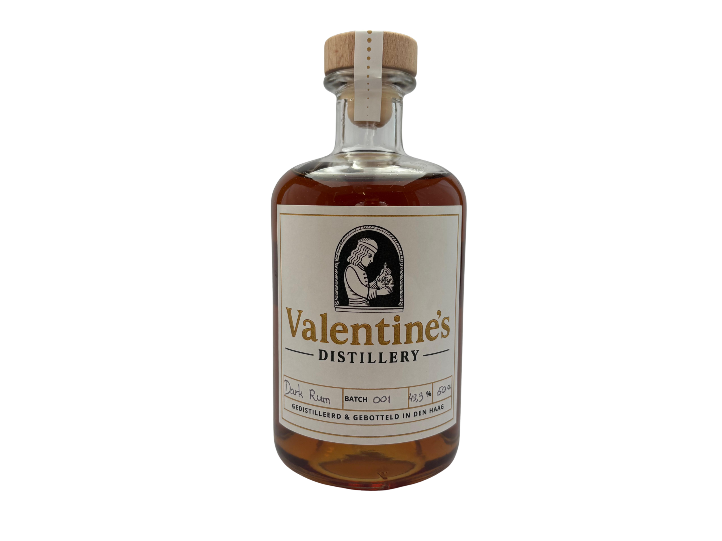 Valentine's Distillery Dark Rum 43,3% 50cl