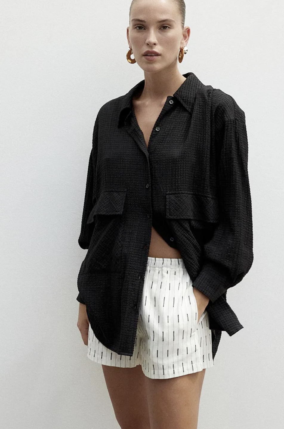 BLANCA - Knox Shirt Black