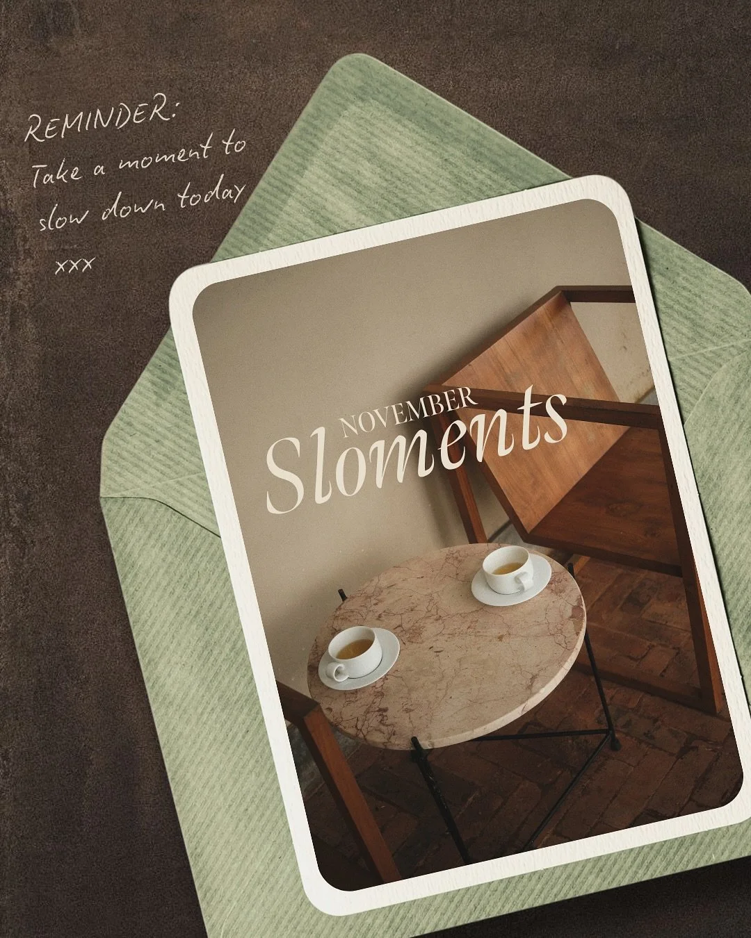 Savour the slow moments today with us 🐚 xx