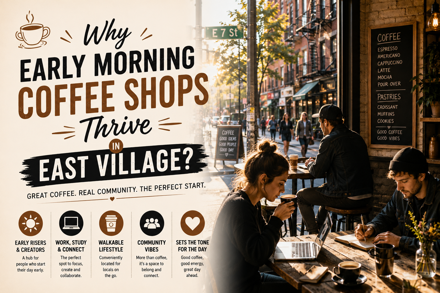 Why Early Morning Coffee Shops Thrive in East Village?
