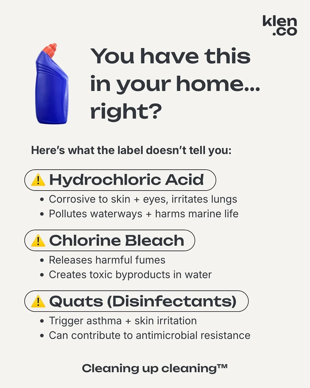 We&rsquo;ve all got toilet cleaner in the cupboard, but what&rsquo;s inside does far more than just kill germs. 

Our Micro Cleaner delivers real results - without the risks to your family&rsquo;s health or the environment. 

#toiletcleaner #cleanliv