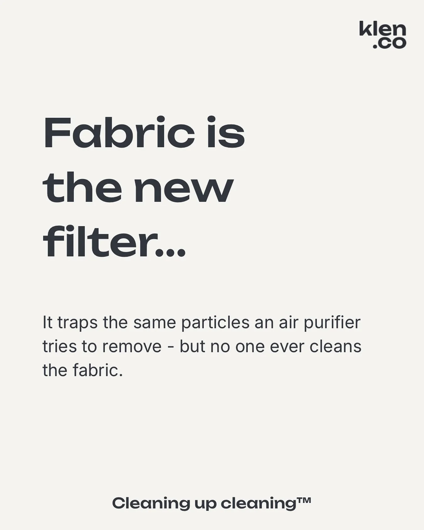 Every fabric surface in your home - from couches to curtains - collects airborne particles just like an air purifier filter does, trapping dust, allergens, skin particles and bacteria every day. 

#couchcleaning #cleaningupcleaning #fabriccleaning #c