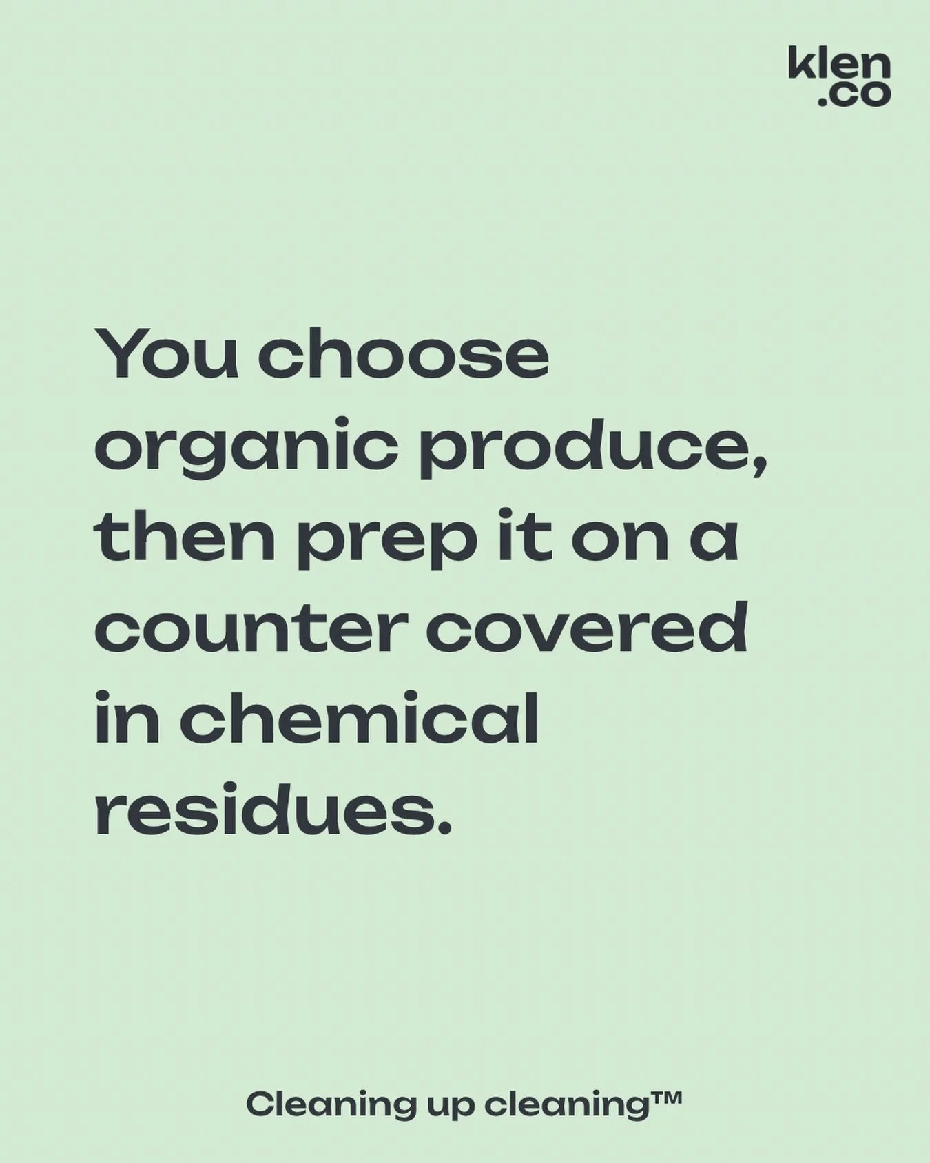 Every chemical cleaner you spray doesn&rsquo;t just disappear, it leaves behind residues that can end up in your cooking. 

#toxinfree #cleanliving #cooking #kitchen #health