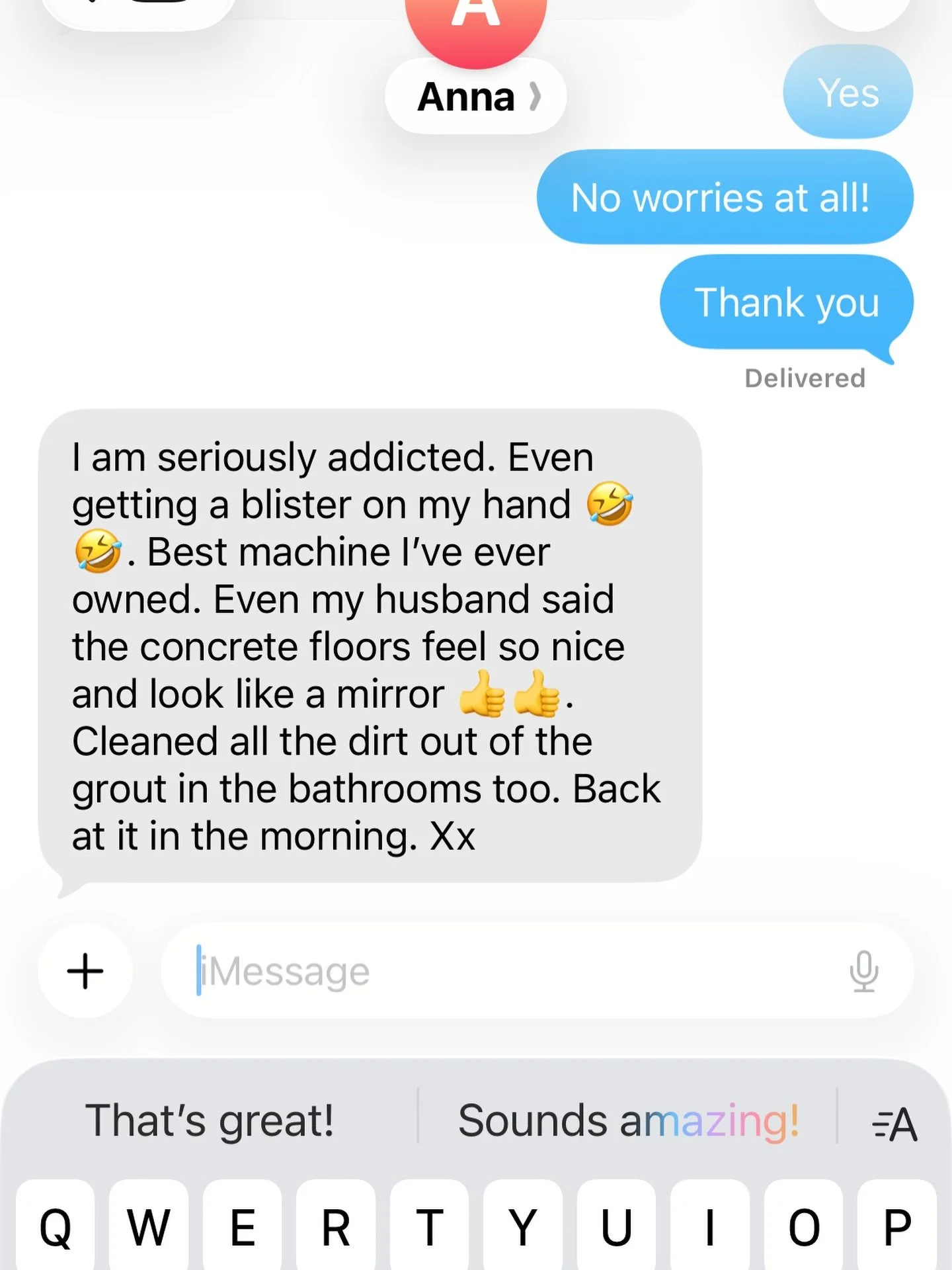 The kind of feedback we love receiving!

#toxinfree #steamcleaner #cleanhome #cleaningtips