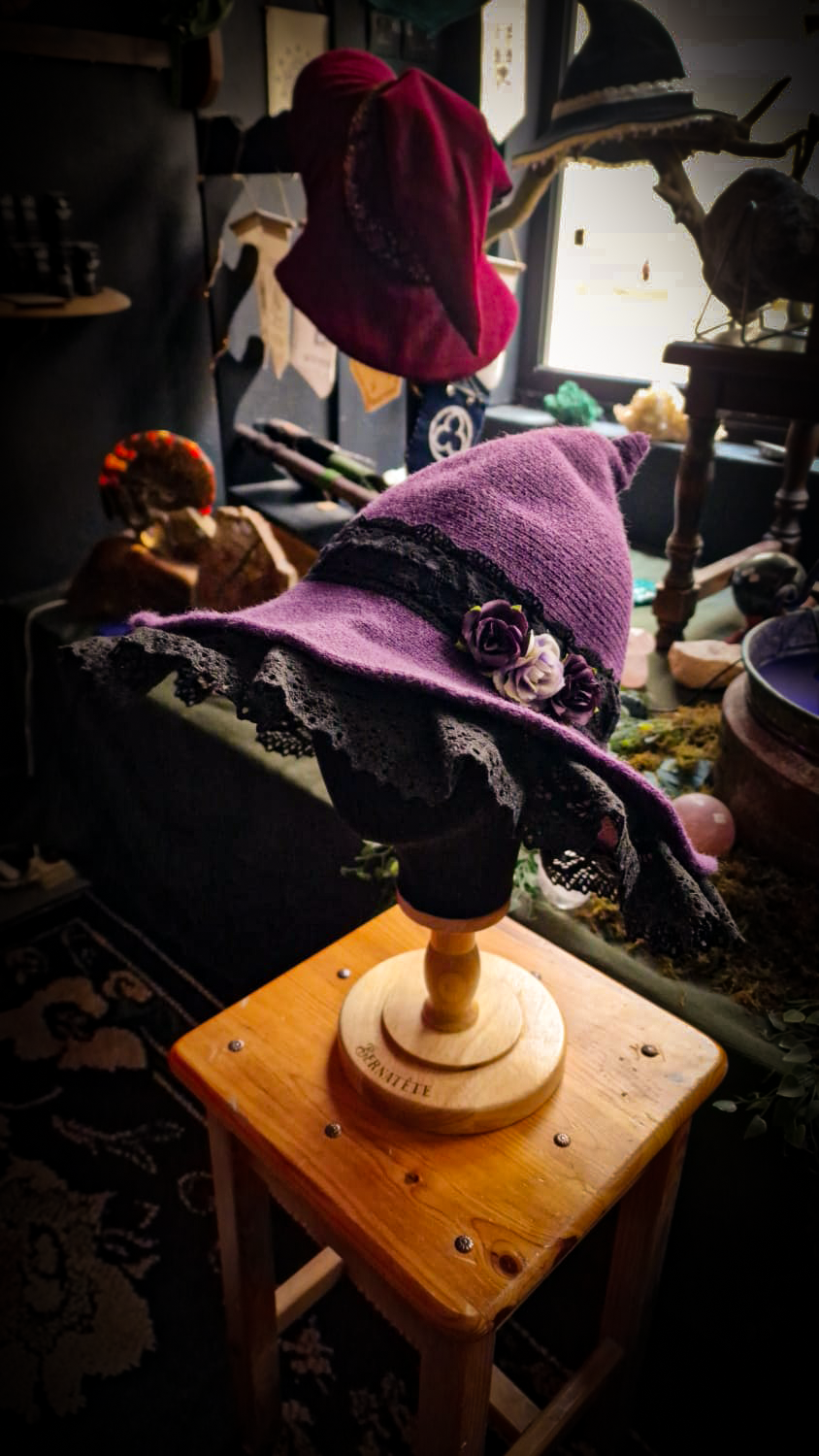 Chapeau Magique - Violet et Noir