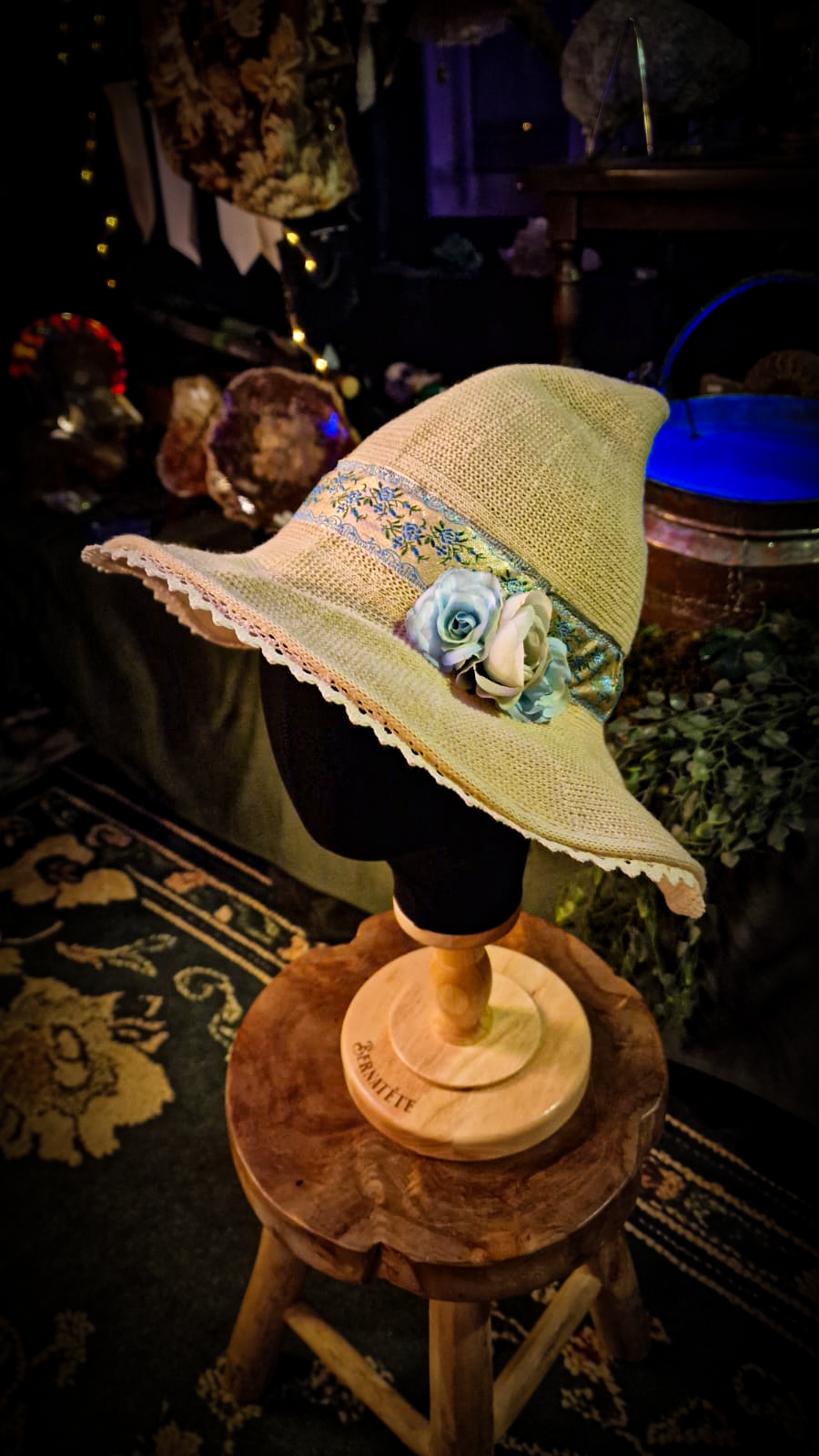 Chapeau Féérie - Crème et Azur