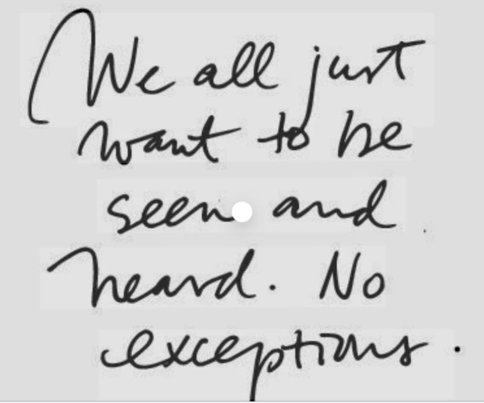 THESE ARE MY NEEDS, WHAT ARE YOURS?