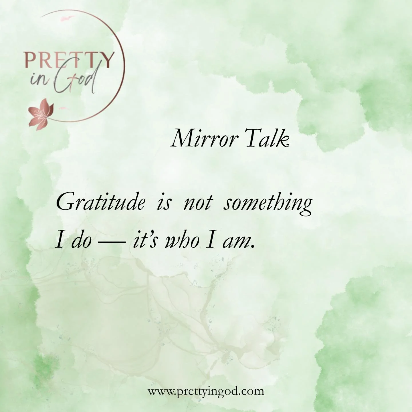 Becoming grateful changes more than your attitude &mdash; it changes your identity. 💛

This season, I&rsquo;m choosing to be gratitude, not just practice it.

If this speaks to you, save it + say it out loud. 🌿✨

#MirrorTalk #GratitudePractice #Fai