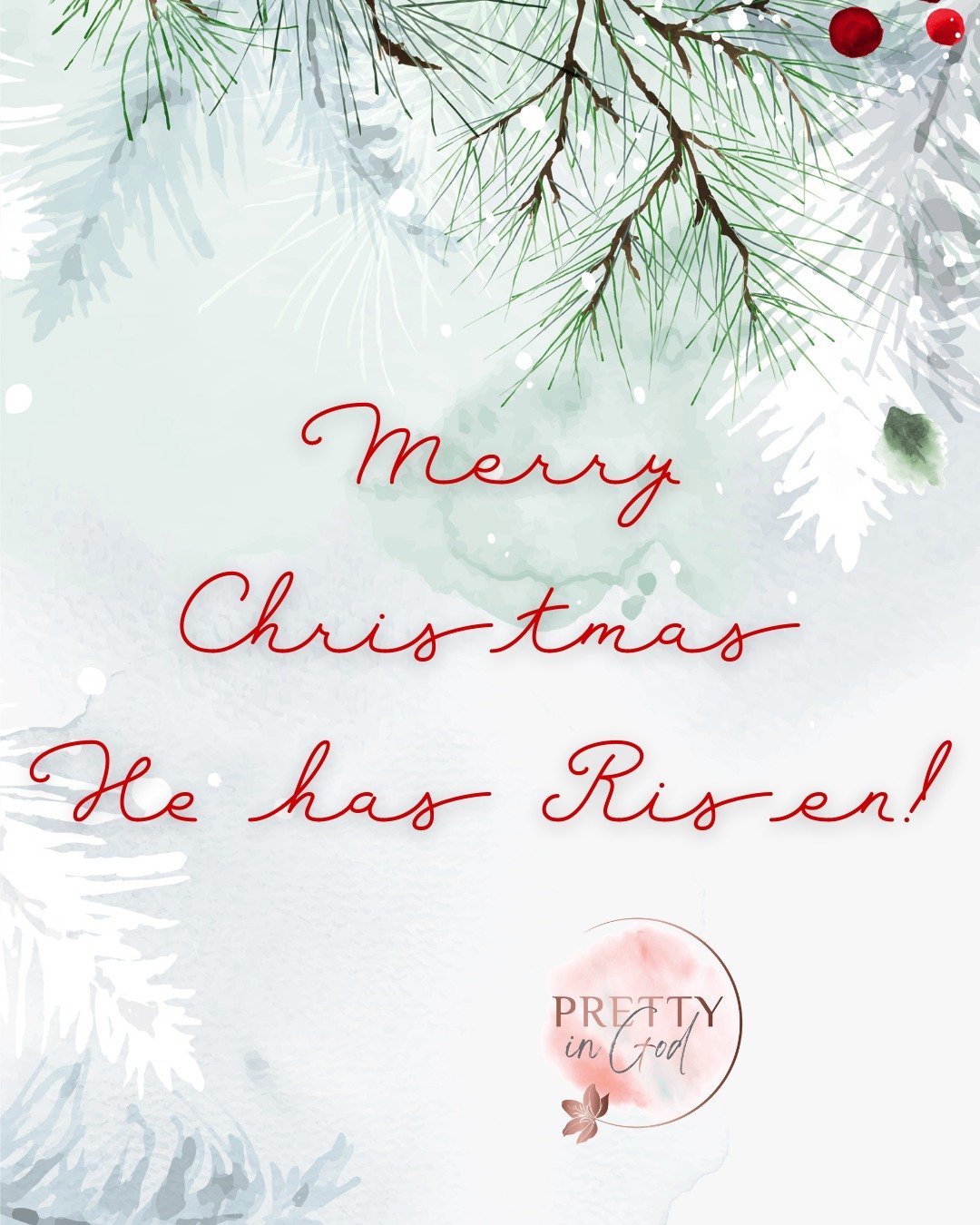 Merry Christmas 🤍�

The greatest gift wasn&rsquo;t under the tree &mdash; He came, He lived, He died, and He rose.�Jesus is alive.

#HeHasRisen #MerryChristmas #JesusIsAlive #LightHasCome #ChristianChristmas #FaithOverFear #PrettyInGod #ReasonForThe