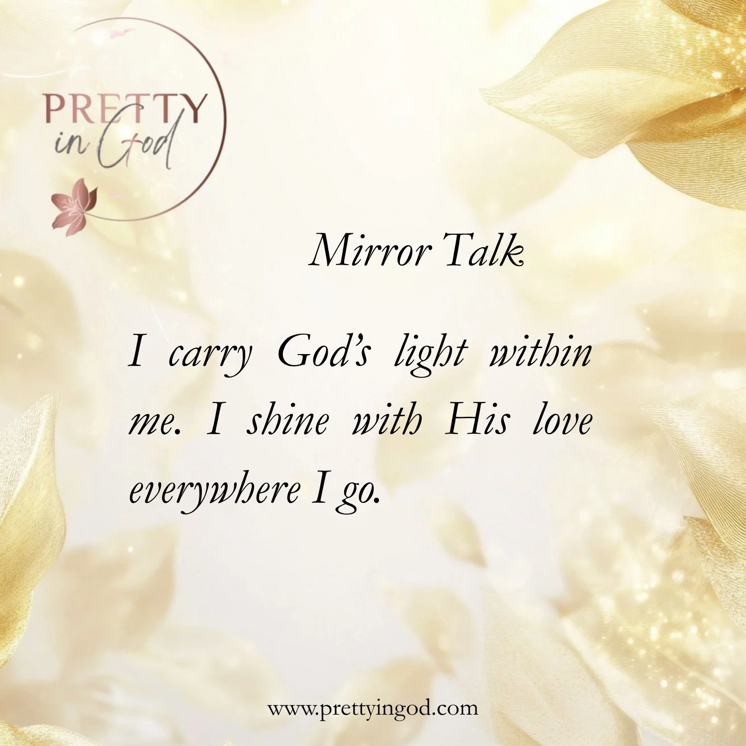 I don&rsquo;t have to search for the light &mdash; God placed it within me.�Today, I choose to shine with His love everywhere I go 🤍

#PrettyInGod #MirrorTalk #LightHasCome #ChristianWomen #FaithConfidence #GodsLight #WalkInTheLight #FaithAffirmatio