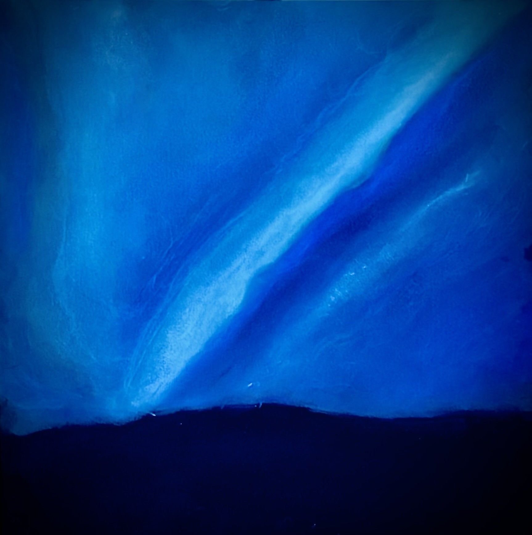 Northern Lights 2 - Norway 2025 -  Soft pastels on , The Tube,' black paper sourced from Amsterdam.