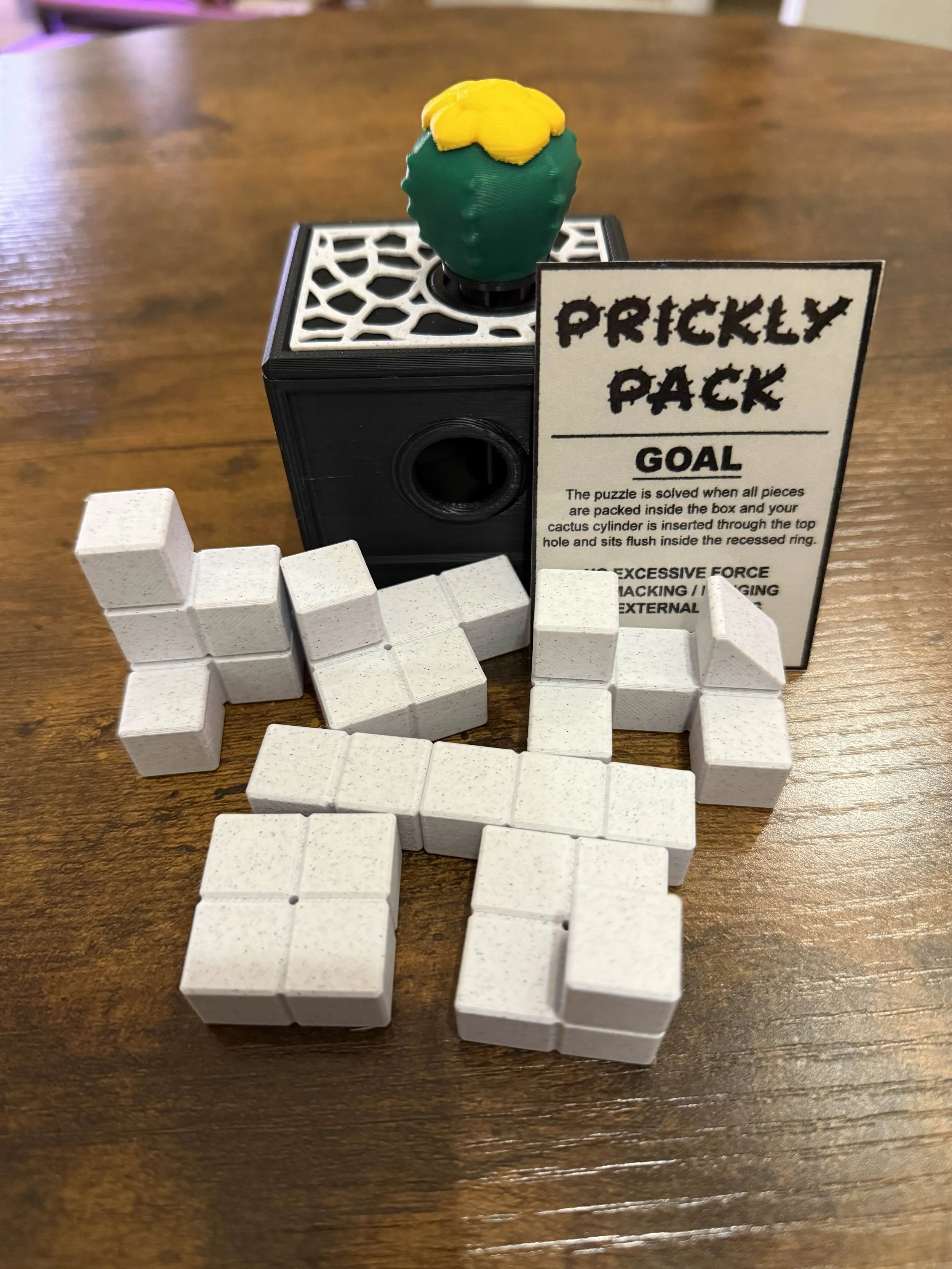 Prickly Pack - A Sequential Discovery Packing Puzzle