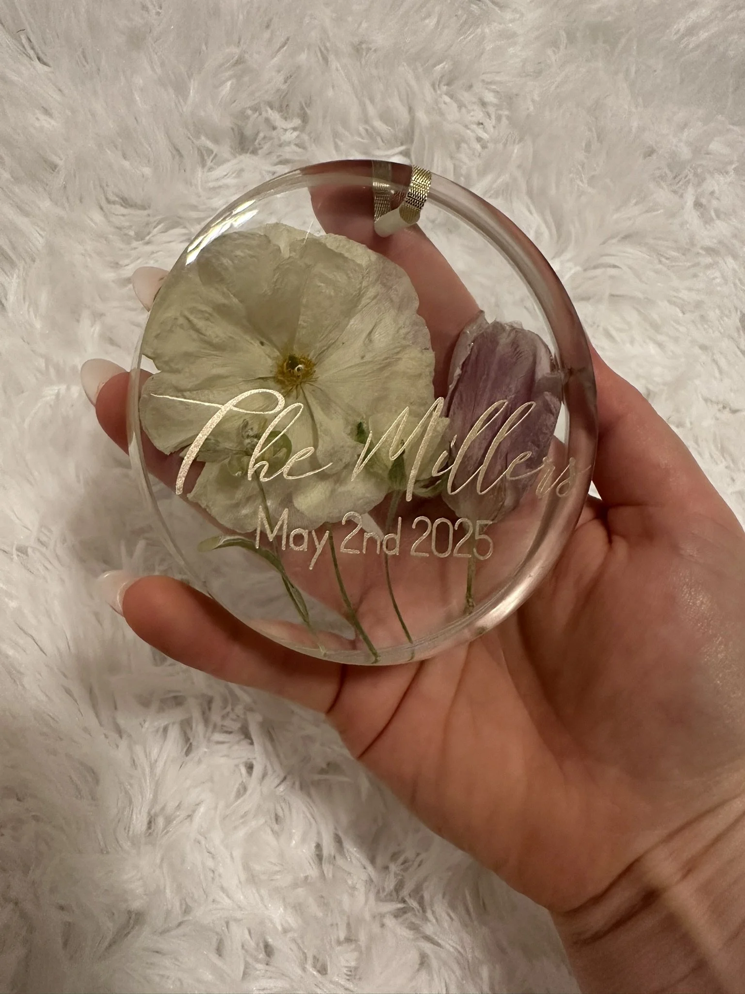 Ornament with Custom Writing