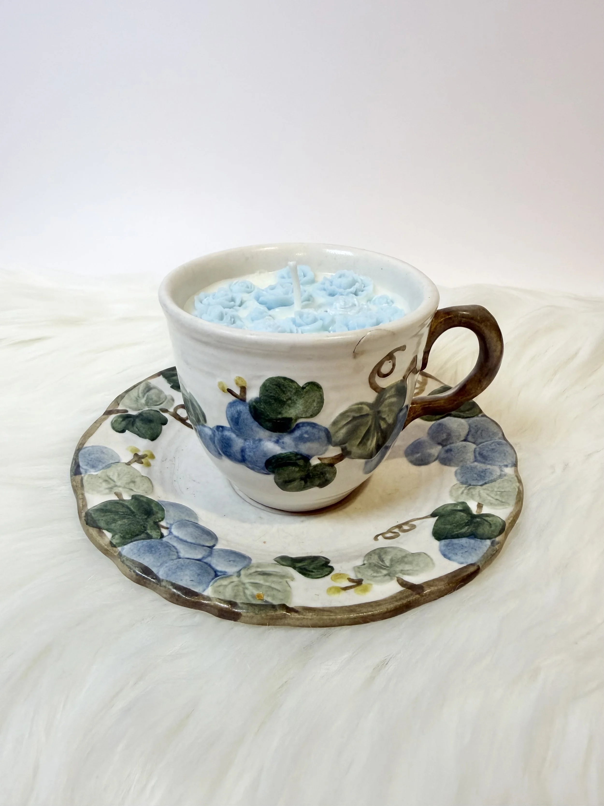 Volcano Scented Candle in Tea Cup