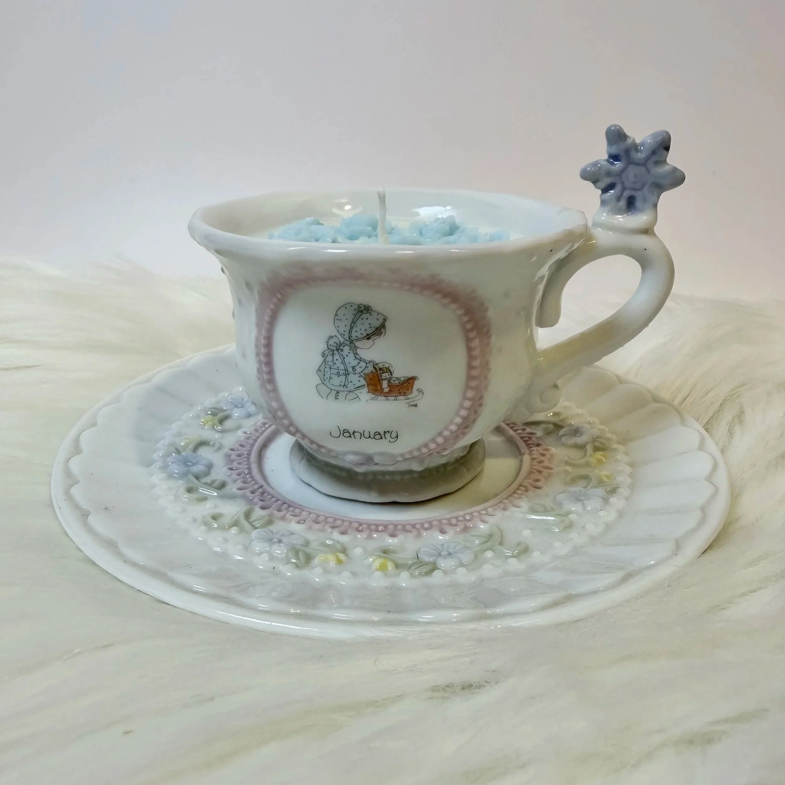 Volcano Scented Candle in January Tea Cup