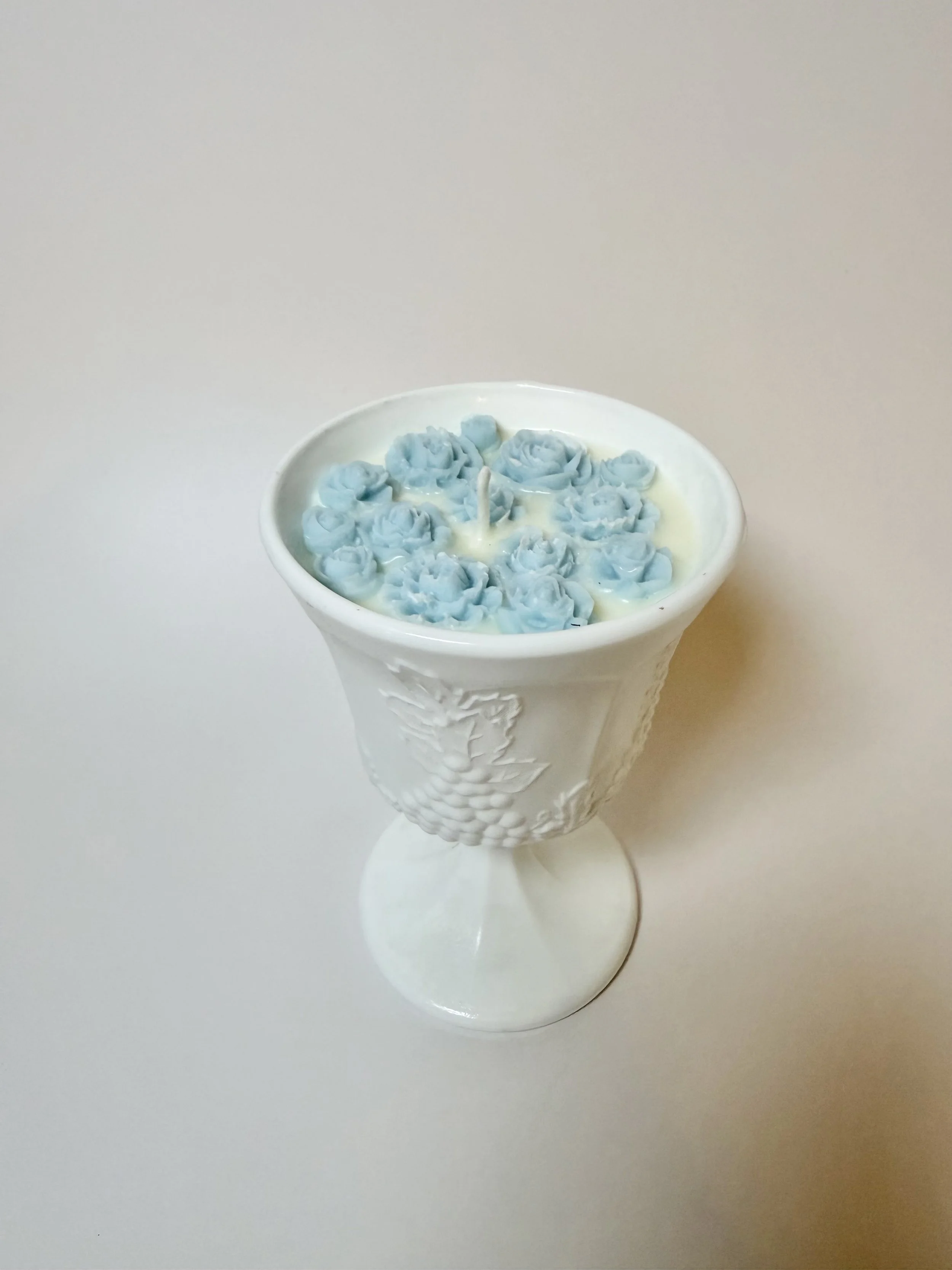 Volcano Scented Candle in Milk Goblet Glass