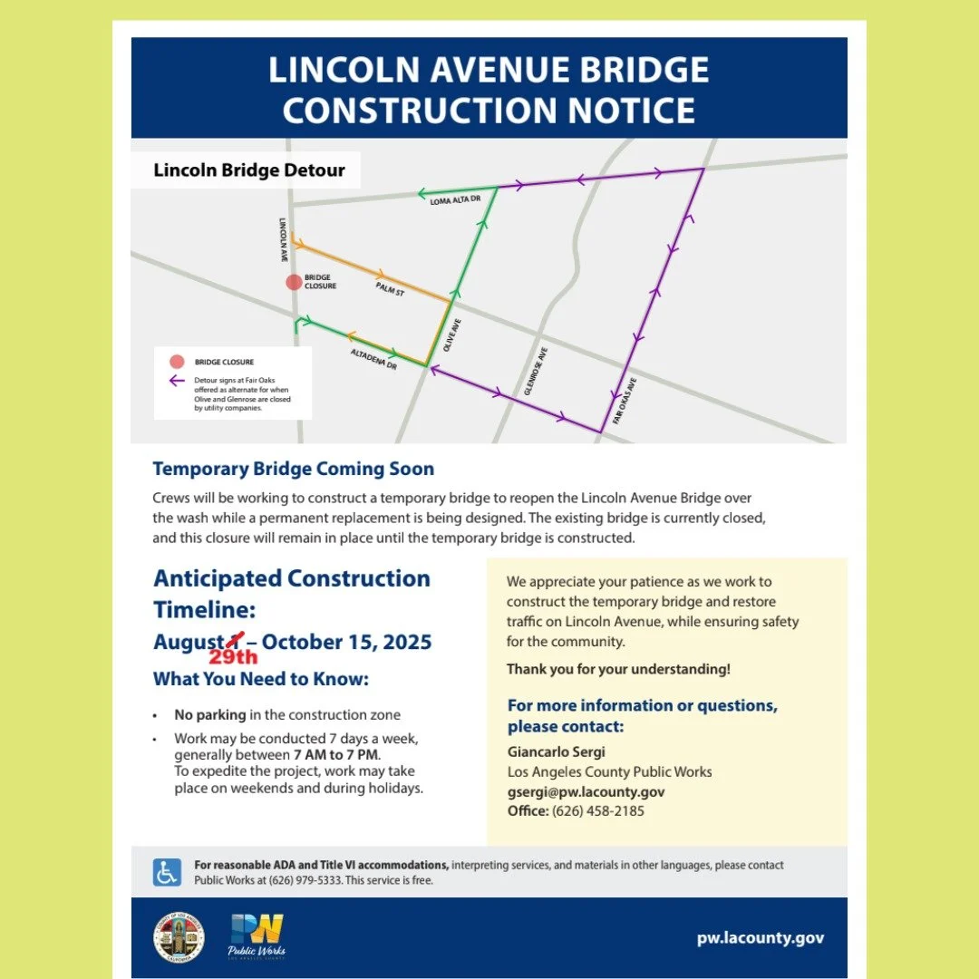 #lincoln #bridge #altadena #August