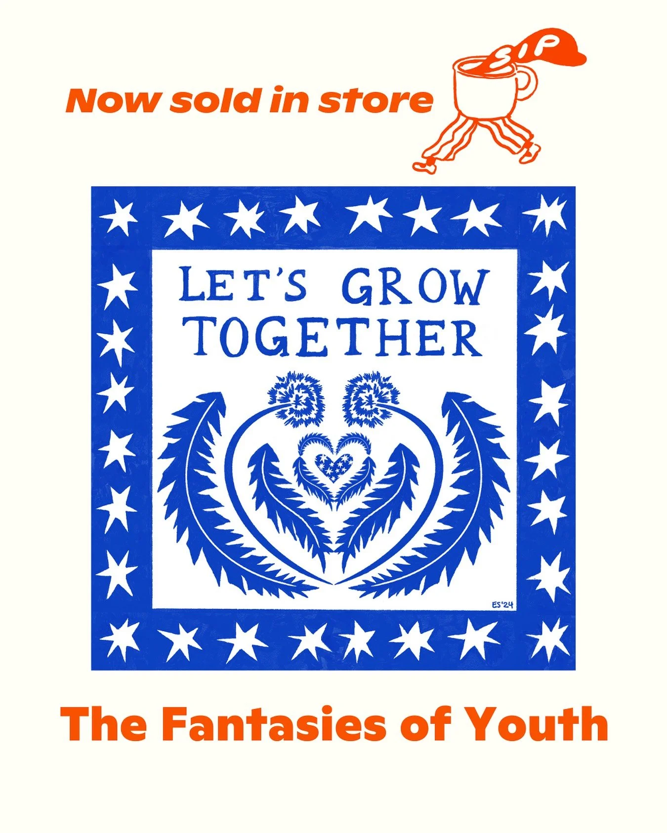 @thefantasiesofyouth has been around for a minute with their selection of stickers, prints, and cards sold in the shop &mdash; come check &lsquo;em out!! 
🪷
The Fantasies of Youth (FOY) is the project of muralist and interdisciplinary artist Elayna 
