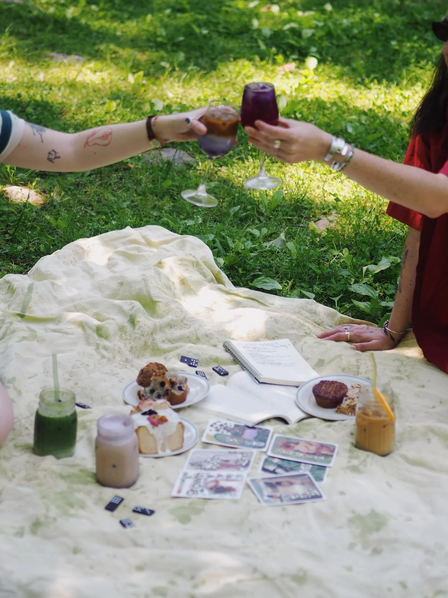 meet me at the pretty picnic by the babbling brook?? 

NEW DRINKS LAUNCH TOMORROW!!! WE ARE SO EXCITED &amp; can&rsquo;t wait for you to try everything!! 

also let&rsquo;s have a moment for all of our house made baked goods. nothing better on a summ