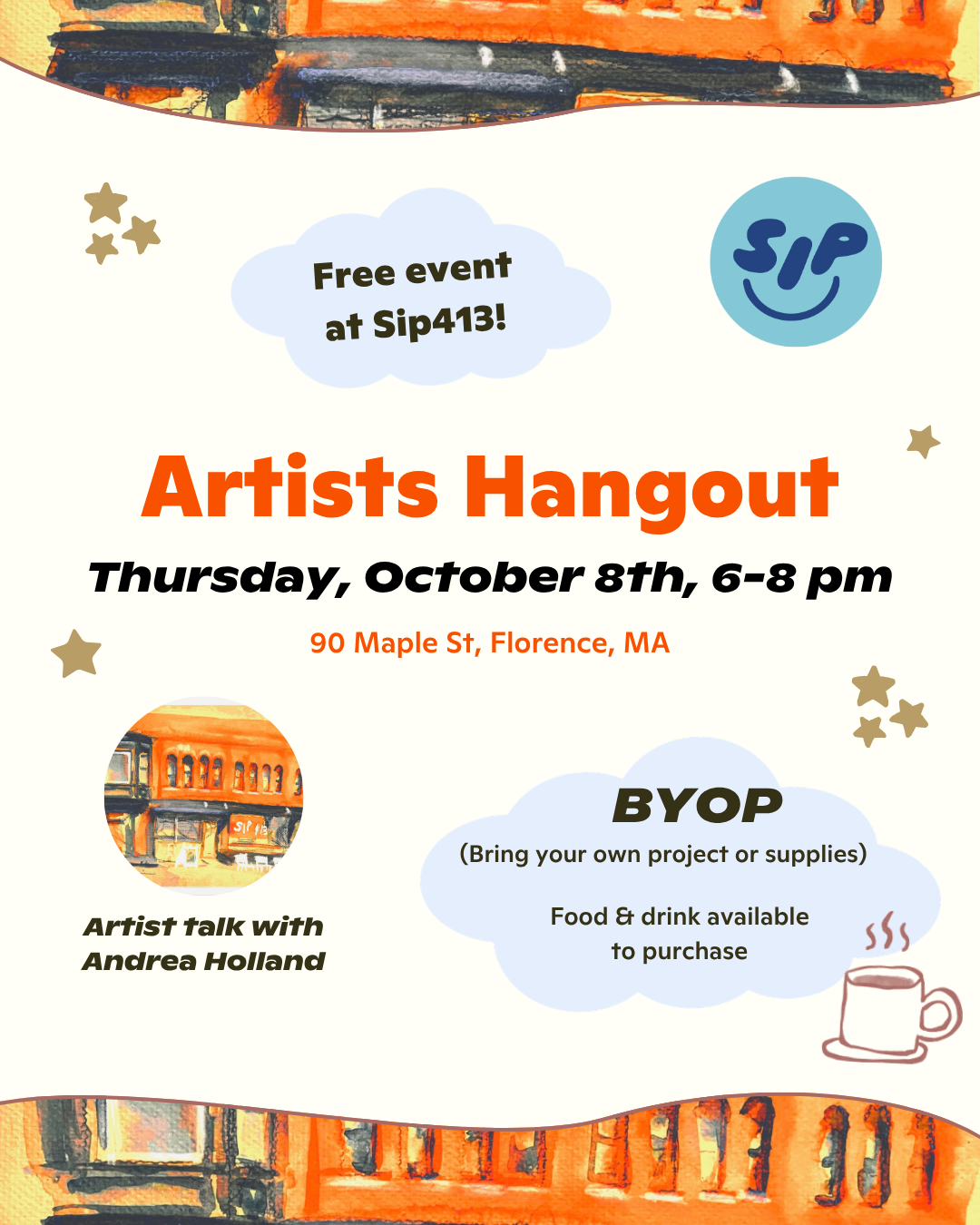 Andrea Holland Sep artist hangout flyer.png