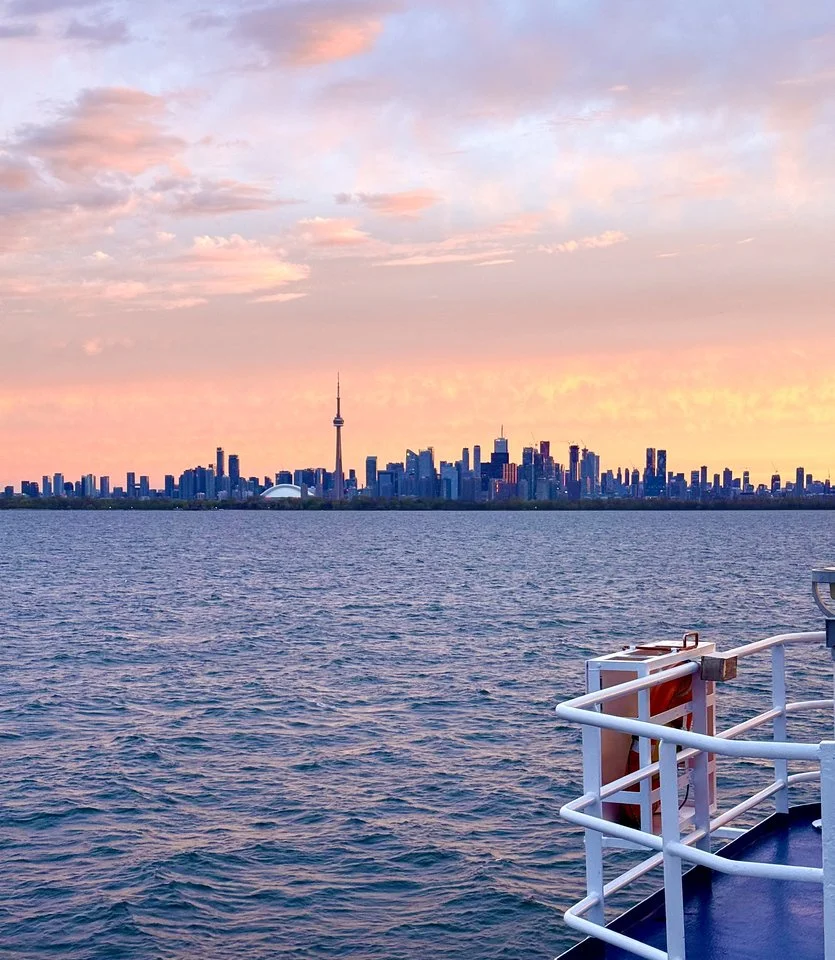 Small expedition ship sailing on a Great Lakes cruise