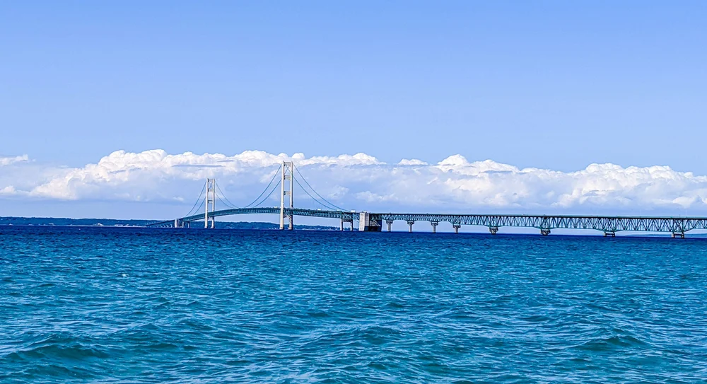 Bridge spanning a Great Lake