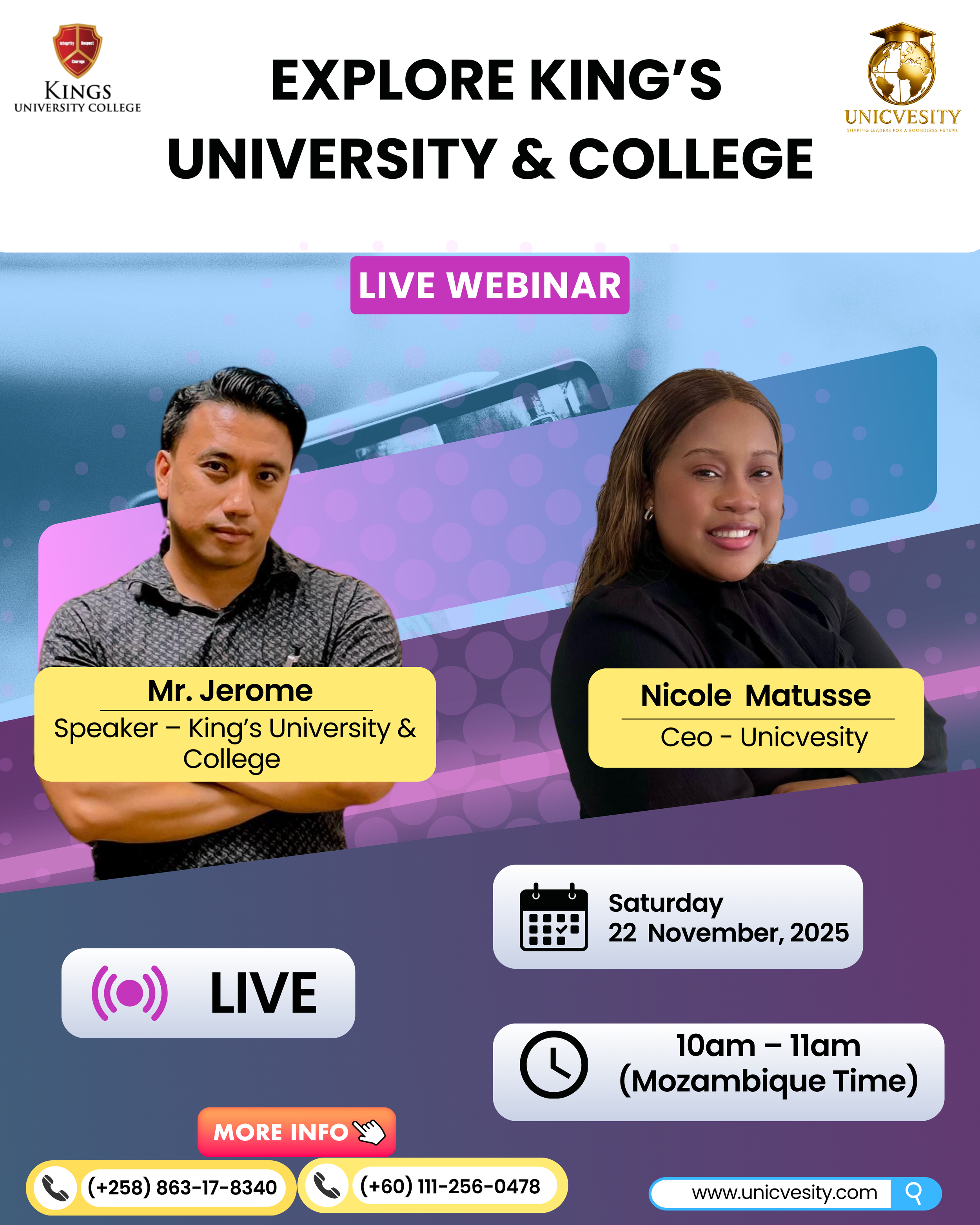 UNICVESITY WORLDWIDE - Explore King’s University &amp; College 