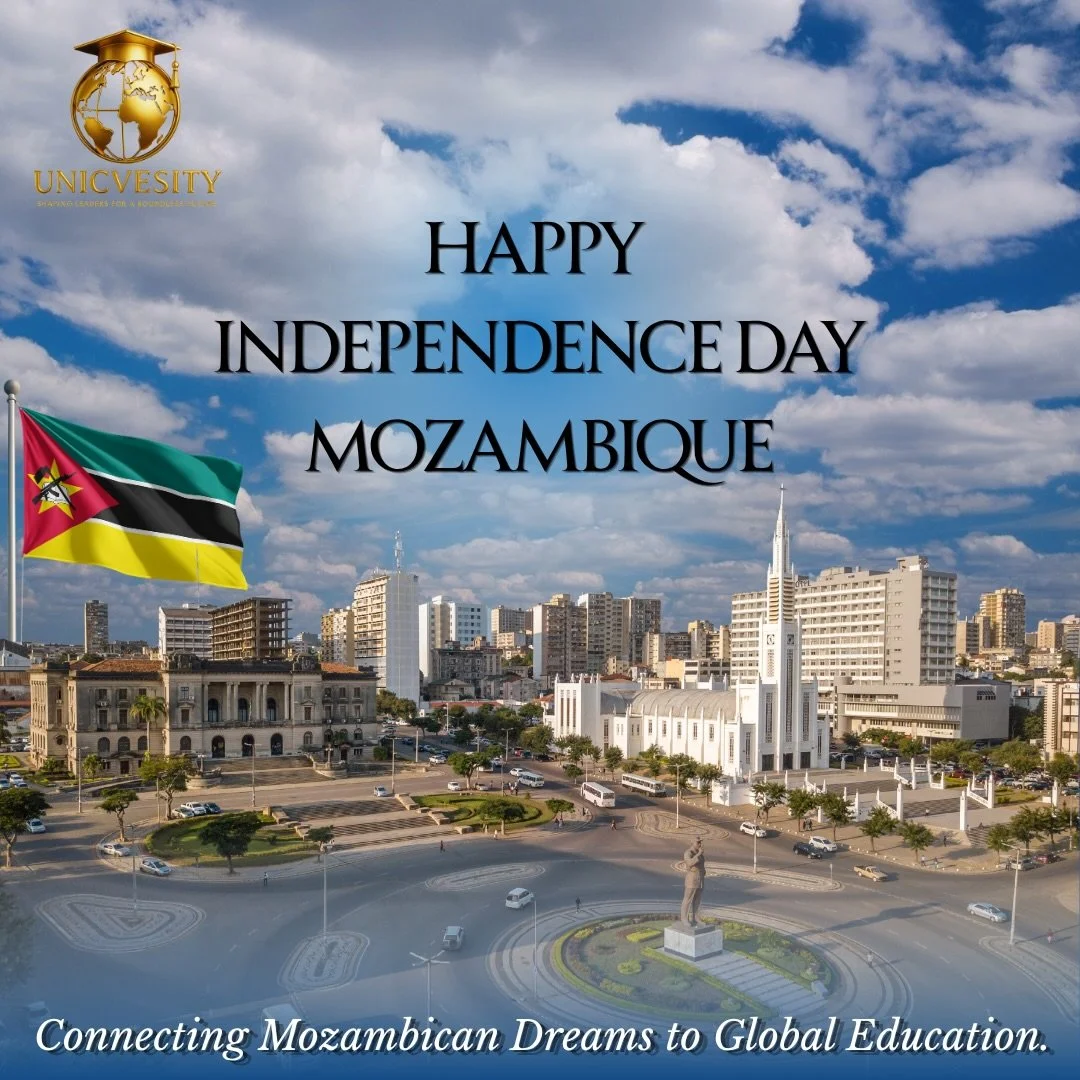 🇲🇿 Viva Mozambique! Happy Independence Day! 🇲🇿

Today, we celebrate the strength, resilience, and spirit of the Mozambican people. On this special day, we honor our history, our culture, and the heroes who fought for the freedom and future of our