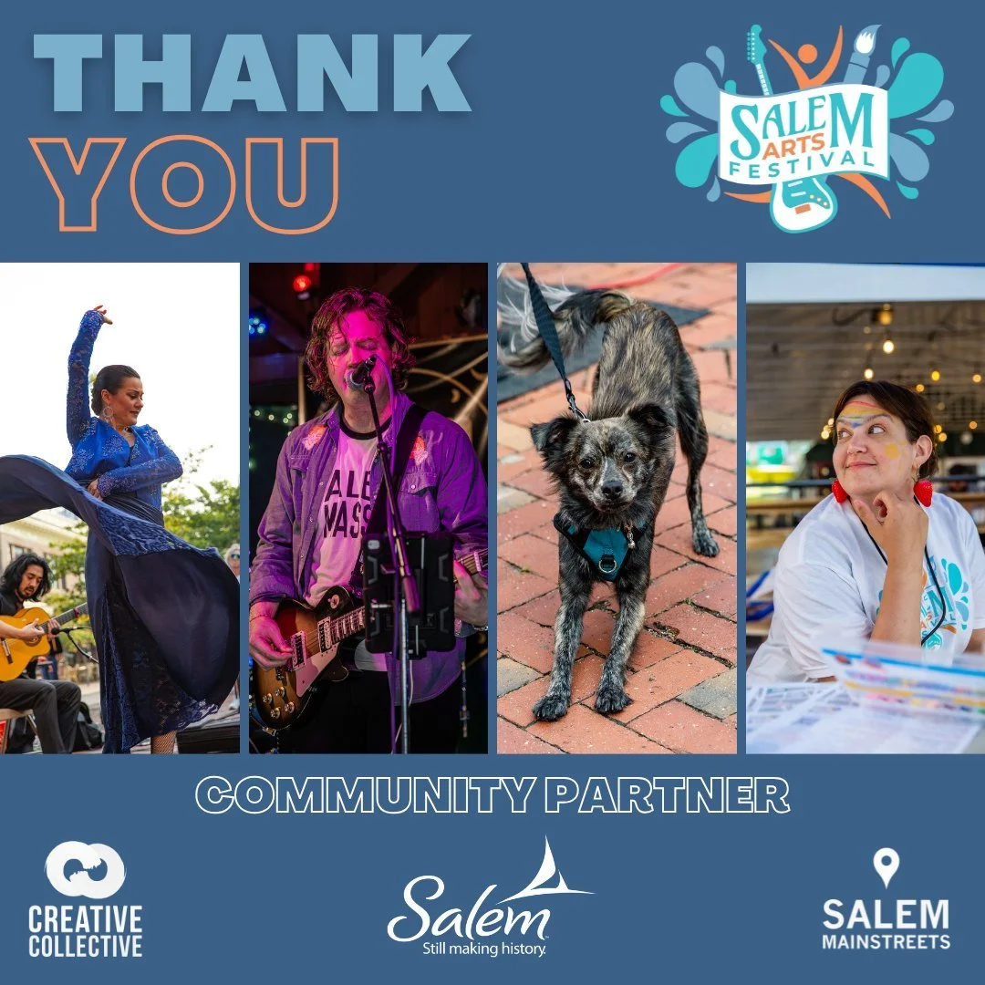 🌟 COMMUNITY PARTNER SPOTLIGHT 🌟

Huge thanks to Destination Salem (@destsalem), our incredible Community Partner for the 17th Annual Salem Arts Festival!
As Salem's destination marketing organization, Destination Salem provided invaluable in-kind P