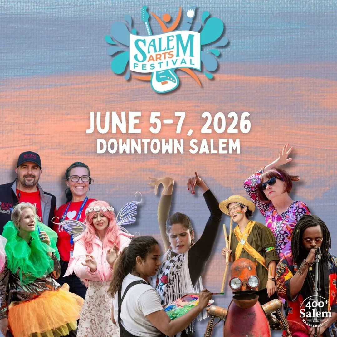 SAVE THE DATE ✨ Salem Arts Festival 2026
Salem 400+ Special Edition @400salem

June 5-7, 2026

🎨 18 years of celebrating Salem's creative spirit
🎭 10,000+ visitors annually
🎵 FREE &amp; family-friendly

Transform historic downtown Salem into a vib