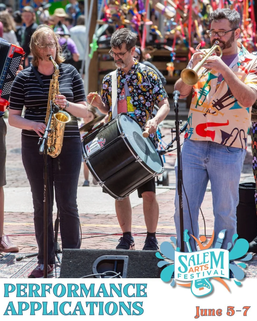 ✨ IT'S HAPPENING! ALL Applications are NOW OPEN for Salem Arts Festival 2026! ✨

This June, we're celebrating a special "Salem 400+" edition&mdash;four centuries of creativity, community, and culture right here in downtown Salem! And WE WAN