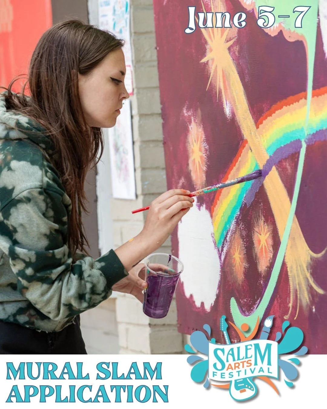 🎨 MURAL SLAM IS BACK! 🎨

We're thrilled to announce the 10th annual SAF Mural Slam - a milestone year of live painting, creative energy, and community connection!

This year's Mural Slam is part of our special "Salem 400+" edition, celebr