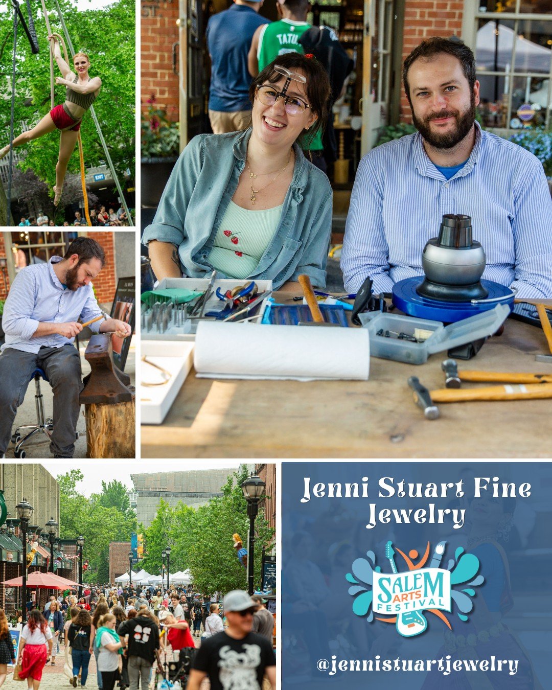 When we say the Salem Arts Festival celebrates makers &mdash; we mean MAKERS. And @jennistuartjewelry is the real deal.

Jenni Stuart is a classically trained goldsmith out of Pratt Institute who's been creating custom fine jewelry right here on Fron