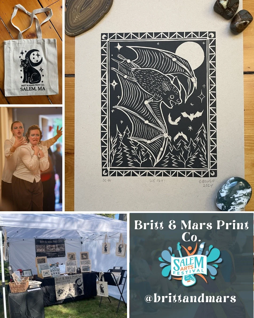 Hand-printed linocuts of whimsical animals. Found-object creatures that defy description. Airbrushed pop culture art you can drink your coffee on. The Salem Arts Festival Artisan Marketplace is where you find things that don&rsquo;t exist anywhere el