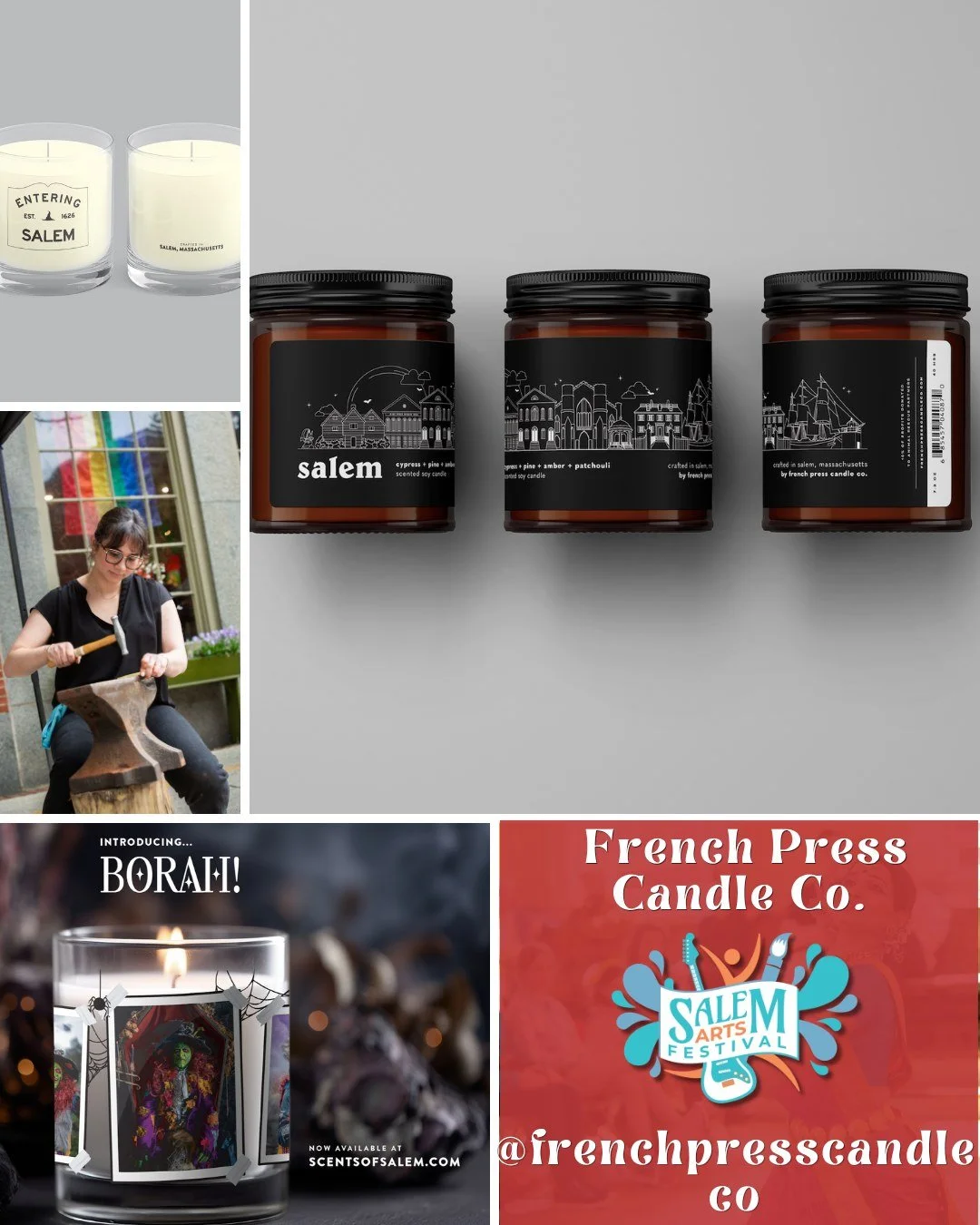 Premium soy candles celebrating Salem&rsquo;s 400th anniversary. Dark, witchy apparel for the shadow-dwellers. Semiprecious gemstone jewelry where 100% of profits go to helping children and seniors in need. These are the kinds of stories you get to s
