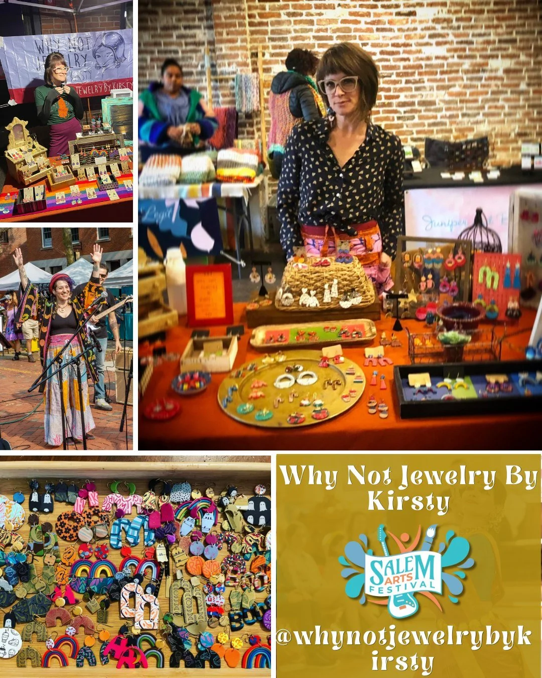 Polymer-clay earrings in every shape and theme imaginable. Natural artisanal henna for your magickal intentions. Indigenous textiles, jewelry, and instruments handmade by an Ecuador-rooted family in the Boston area. Three more SAF 2026 makers whose w