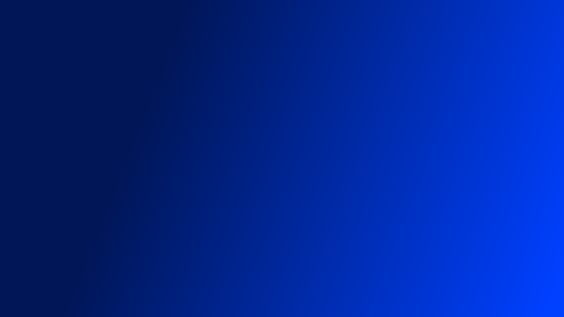 Blue gradient background with a smooth transition from dark to light blue.