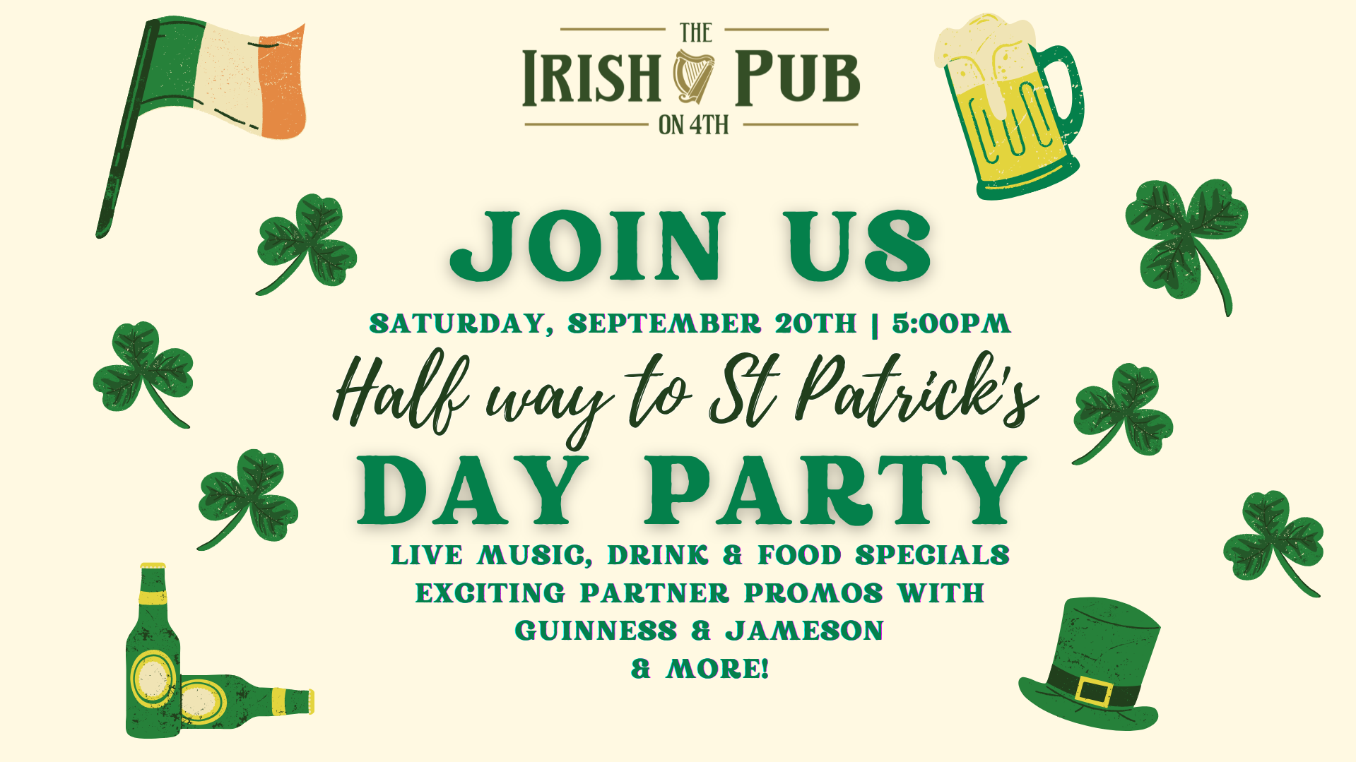 Halfway to St. PATRICKS DAY PARTY